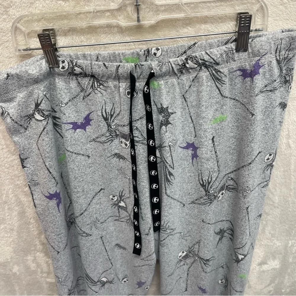 Nightmare before Christmas women’s pajama lounge pants large gray Jack